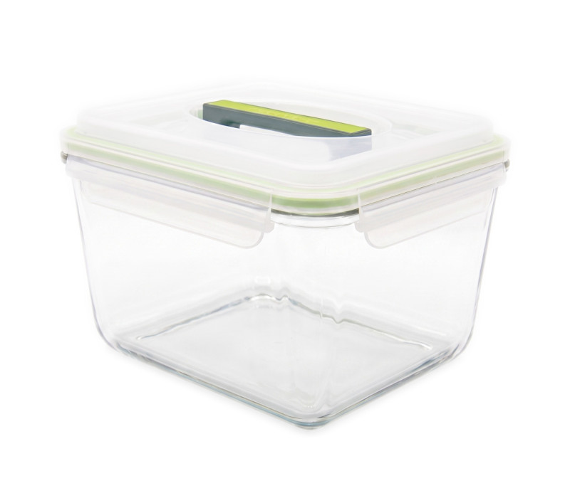 GLASSLOCK Sklenená dóza obdĺžníková 22x19x13,5 cm 3,7 L GLASSLOCK Sklenená dóza obdĺžníková 22x19x13,5 cm 3,7 L