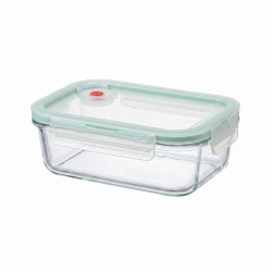 GLASSLOCK Sklenená dóza obdĺžníková s ventilom 17,7x13,1x6,8 cm 1,1 L GLASSLOCK Sklenená dóza obdĺžníková s ventilom 17,7x13,1x6,8 cm 1,1 L
