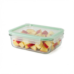 GLASSLOCK Sklenená dóza obdĺžníková s ventilom 19x14,1x5,5 cm 1 L GLASSLOCK Sklenená dóza obdĺžníková s ventilom 19x14,1x5,5 cm 1 L