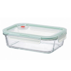 GLASSLOCK Sklenená dóza obdĺžníková s ventilom 23,1x18,2x6,7 cm 2 L GLASSLOCK Sklenená dóza obdĺžníková s ventilom 23,1x18,2x6,7 cm 2 L