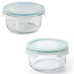 GLASSLOCK Sklenená dóza okrúhla 11,5x5,7 cm 0,38 L GLASSLOCK Sklenená dóza okrúhla 11,5x5,7 cm 0,38 L