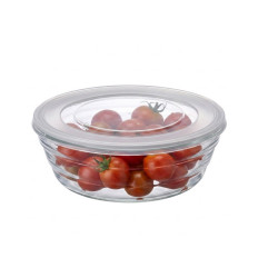 GLASSLOCK Sklenená dóza okrúhla 15x5,5 cm 0,6 L GLASSLOCK Sklenená dóza okrúhla 15x5,5 cm 0,6 L