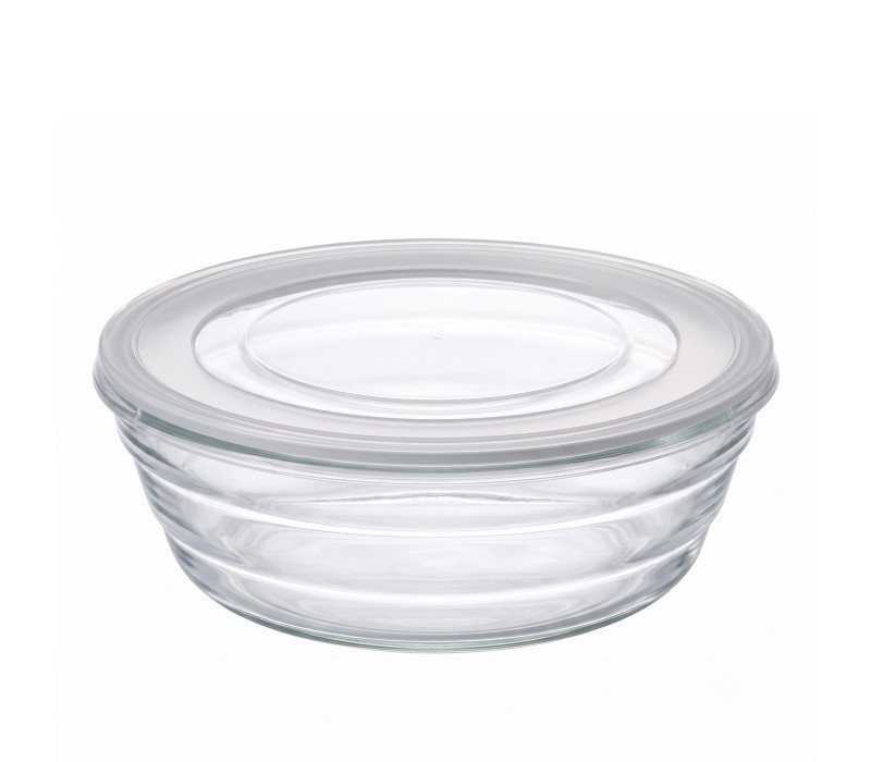 GLASSLOCK Sklenená dóza okrúhla 18,5x6,9 cm 1,2 L GLASSLOCK Sklenená dóza okrúhla 18,5x6,9 cm 1,2 L