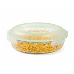 GLASSLOCK Sklenená dóza okrúhla 27x5 cm (9 cm vrátane veka) 1,75 L GLASSLOCK Sklenená dóza okrúhla 27x5 cm (9 cm vrátane veka) 1,75 L