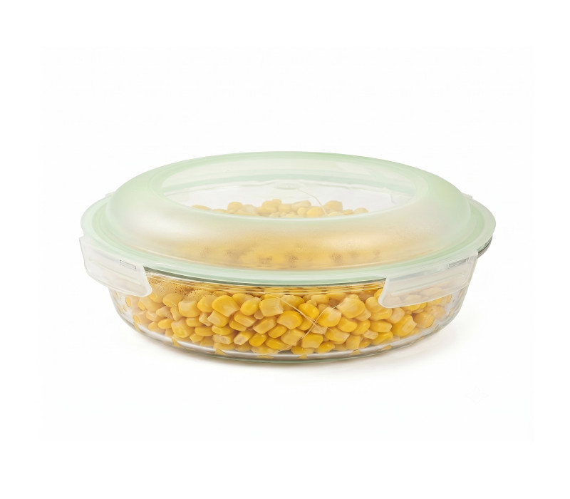 GLASSLOCK Sklenená dóza okrúhla 27x5 cm (9 cm vrátane veka) 1,75 L GLASSLOCK Sklenená dóza okrúhla 27x5 cm (9 cm vrátane veka) 1,75 L