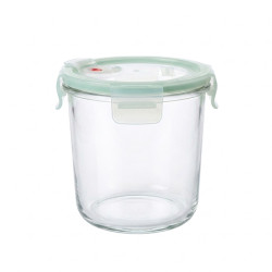 GLASSLOCK Sklenená dóza okrúhla s ventilom 11,5x11,4 cm 0,72 L GLASSLOCK Sklenená dóza okrúhla s ventilom 11,5x11,4 cm 0,72 L