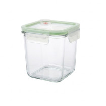 GLASSLOCK Sklenená dóza štvorcová s ventilom 11,5x11,5x11,4 cm 0,92 L