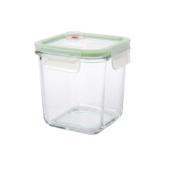 GLASSLOCK Sklenená dóza štvorcová s ventilom 11,5x11,5x11,4 cm 0,92 L GLASSLOCK Sklenená dóza štvorcová s ventilom 11,5x11,5x11,4 cm 0,92 L