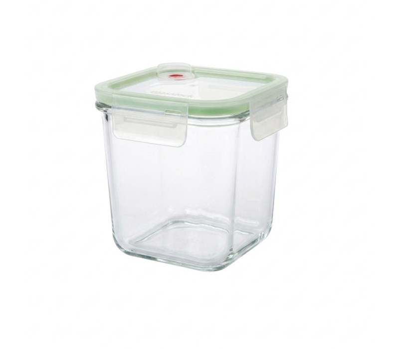 GLASSLOCK Sklenená dóza štvorcová s ventilom 11,5x11,5x11,4 cm 0,92 L GLASSLOCK Sklenená dóza štvorcová s ventilom 11,5x11,5x11,4 cm 0,92 L