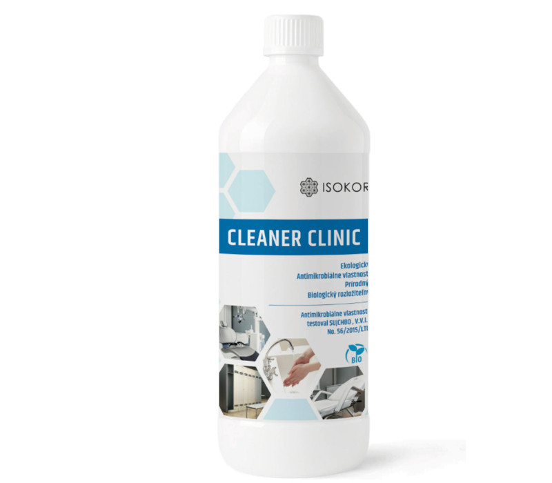 Isokor Cleaner Clinic – Prírodný antimikrobiálny čistič na pokožku a povrchy 1 L