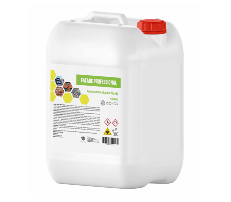 Isokor Facade Professional – Univerzálny čistič fasád, dlažieb a striech 5 L Isokor Facade Professional – Univerzálny čistič fasád, dlažieb a striech 5 L