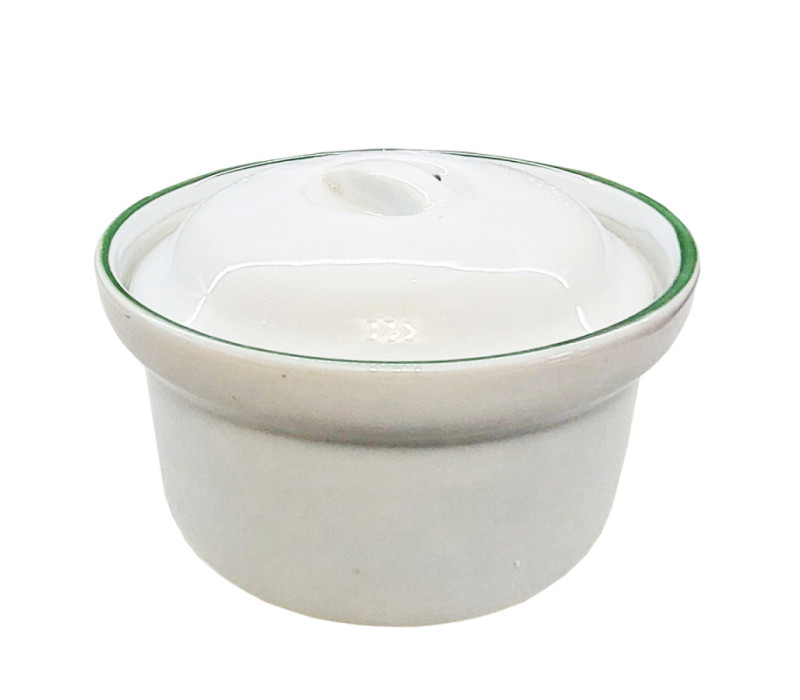 Miska keramická okrúhla s poklopom 16x8 cm 750ml