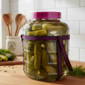 Fermentačná sklenená dóza s regulovaním prístupu vzduchu pomocou ventilu 36,5x25 cm 15 L Fermentačná sklenená dóza s regulovaním prístupu vzduchu pomocou ventilu 36,5x25 cm 15 L