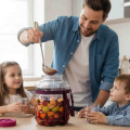 Fermentačná sklenená dóza s regulovaním prístupu vzduchu pomocou ventilu 36,5x25 cm 15 L Fermentačná sklenená dóza s regulovaním prístupu vzduchu pomocou ventilu 36,5x25 cm 15 L