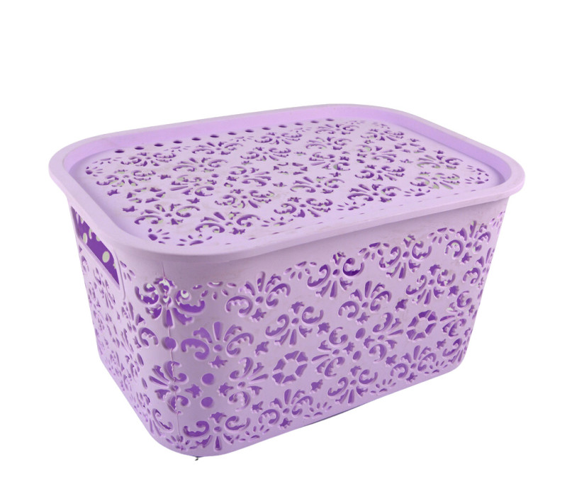 Košík plastový s vekom PUDRENKA 29x21x15 cm Košík plastový s vekom PUDRENKA 29x21x15 cm