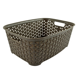 HOBBY LIFE Košík plastový RATAN 29x22x11 cm 4,7 L HOBBY LIFE Košík plastový RATAN 29x22x11 cm 4,7 L