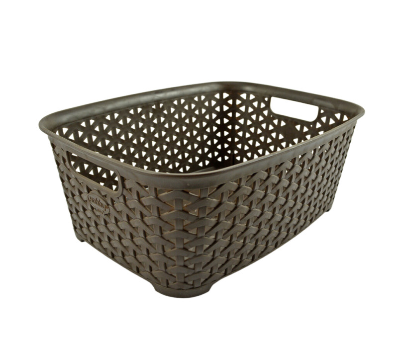 HOBBY LIFE Košík plastový RATAN 29x22x11 cm 4,7 L HOBBY LIFE Košík plastový RATAN 29x22x11 cm 4,7 L