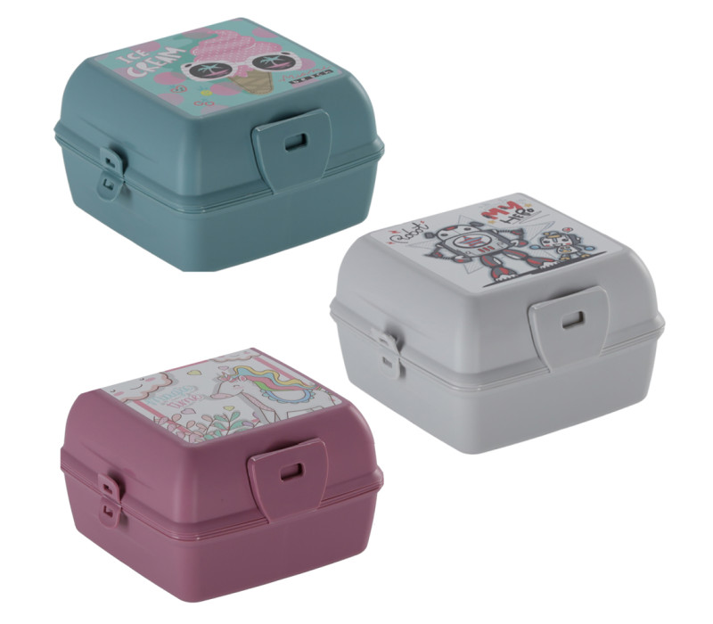 HOBBY LIFE Plastová dóza detská štvorcová rozkladacia s príborom 14x14x9 cm 1,3 L HOBBY LIFE Plastová dóza detská štvorcová rozkladacia s príborom 14x14x9 cm 1,3 L