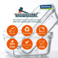 GLASSLOCK Sada sklenených dóz obdľžnikové (3ks) 1x480ml 1x970ml 1x1730ml GLASSLOCK Sada sklenených dóz obdľžnikové (3ks) 1x480ml 1x970ml 1x1730ml