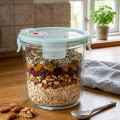 GLASSLOCK Sklenená dóza okrúhla s ventilom 11,5x11,4 cm 0,72 L