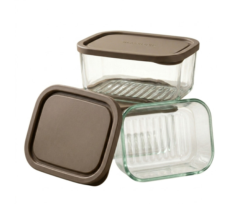 GLASSLOCK Sklenená dóza MODULAR 16x11x7 cm 0,75 L GLASSLOCK Sklenená dóza MODULAR 16x11x7 cm 0,75 L