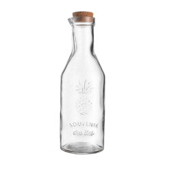 Karafa sklenená ANANAS s korkovým uzáverom 28,5x9,5 cm 1,1 L Karafa sklenená ANANAS s korkovým uzáverom 28,5x9,5 cm 1,1 L