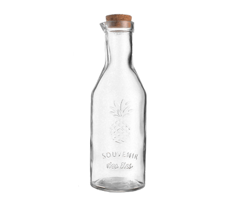 Karafa sklenená ANANAS s korkovým uzáverom 28,5x9,5 cm 1,1 L Karafa sklenená ANANAS s korkovým uzáverom 28,5x9,5 cm 1,1 L