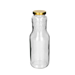 Fľaša sklenená DŽUS s uzáverom 25x9 cm 1 L Fľaša sklenená DŽUS s uzáverom 25x9 cm 1 L