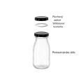 Fľaša sklenená DŽUS zatáčací uzáver 12x5,5 cm 0,2 L Fľaša sklenená DŽUS zatáčací uzáver 12x5,5 cm 0,2 L