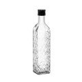 Fľaša sklenená VRÚBKOVANÁ zatáčací uzáver 26x6 cm 0,5 L Fľaša sklenená VRÚBKOVANÁ zatáčací uzáver 26x6 cm 0,5 L