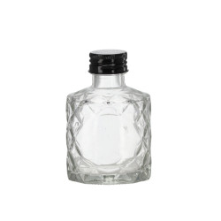 Fľaša sklenená DIAMANT zatáčací uzáver 9,5x6x5 cm 0,1 L Fľaša sklenená DIAMANT zatáčací uzáver 9,5x6x5 cm 0,1 L