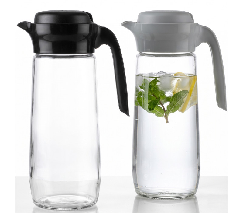Sklenený džbán FRIGO s plastovým uzáverom 28,5x10 cm 1500ml Sklenený džbán FRIGO s plastovým uzáverom 28,5x10 cm 1500ml