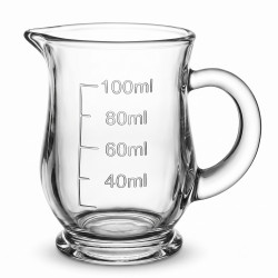 Sklenený džbán CIACHA s mierkou 8,5x6 cm 100ml Sklenený džbán CIACHA s mierkou 8,5x6 cm 100ml