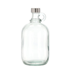 Fľaša sklenená GALÓN s uškom na sirupy, mušt a likéry 27x13,5 cm 2 L Fľaša sklenená GALÓN s uškom na sirupy, mušt a likéry 27x13,5 cm 2 L