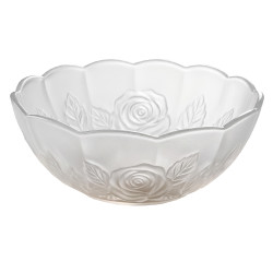 Sklenená miska okrúhla RUŽA Ø22x9,5 cm 500ml Sklenená miska okrúhla RUŽA Ø22x9,5 cm 500ml