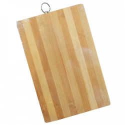 BAMBUS Doska krájacia nerezový krúžok 28x18,5x0,5 cm