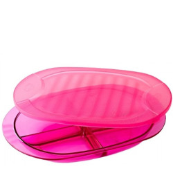 HOBBY LIFE Plastová dóza delená oválna 30x21x5 cm HOBBY LIFE Plastová dóza delená oválna 30x21x5 cm