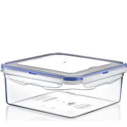 HOBBY LIFE Plastová dóza silikonové tesnenie štvorcová 17x17x8 cm 1,3 L HOBBY LIFE Plastová dóza silikonové tesnenie štvorcová 17x17x8 cm 1,3 L