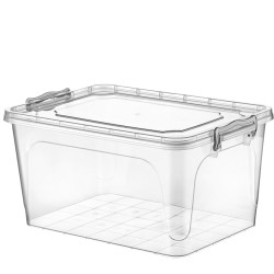 HOBBY LIFE Plastová dóza klipové uzatváranie obdĺžníková 48x33x24 cm 25 L HOBBY LIFE Plastová dóza klipové uzatváranie obdĺžníková 48x33x24 cm 25 L