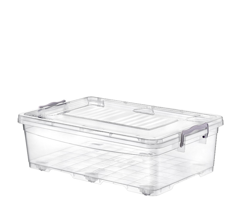 HOBBY LIFE Plastová dóza klipové uzatváranie obdĺžníková kolieska 38x59x18 cm 30 L HOBBY LIFE Plastová dóza klipové uzatváranie obdĺžníková kolieska 38x59x18 cm 30 L