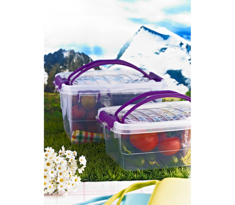 HOBBY LIFE Plastová dóza klipové uzatváranie obdĺžníková 21,5x31,5x17,5 cm 7 L HOBBY LIFE Plastová dóza klipové uzatváranie obdĺžníková 21,5x31,5x17,5 cm 7 L