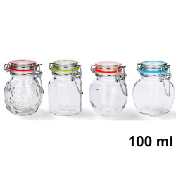 Sklenená dóza patentový uzáver BYLINKA 8,5x6 cm 0,1 L Sklenená dóza patentový uzáver BYLINKA 8,5x6 cm 0,1 L