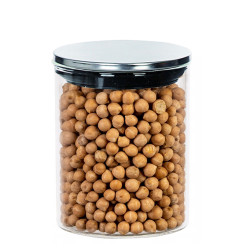 Sklenená dóza okrúhla silikónové tesnenie 12,5x8,5 cm 0,6 L Sklenená dóza okrúhla silikónové tesnenie 12,5x8,5 cm 0,6 L