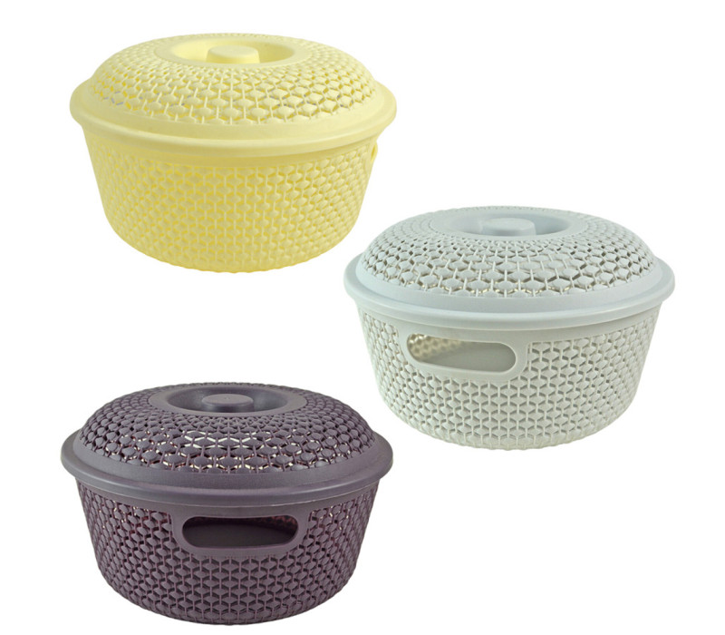Košík plastový s vekom UFO 27x15 cm Košík plastový s vekom UFO 27x15 cm