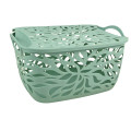 Košík plastový s vekom LÍSTOK 24x17x12 cm Košík plastový s vekom LÍSTOK 24x17x12 cm