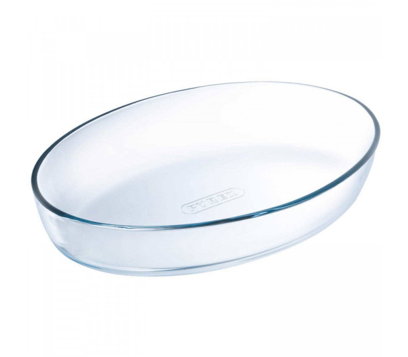 PYREX Sklenená miska jánske sklo oválna 26x18 cm 1,6 L