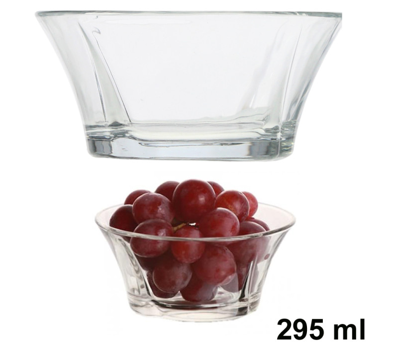LAV Sklenená miska okrúhla Ø12x5,5 cm 290ml