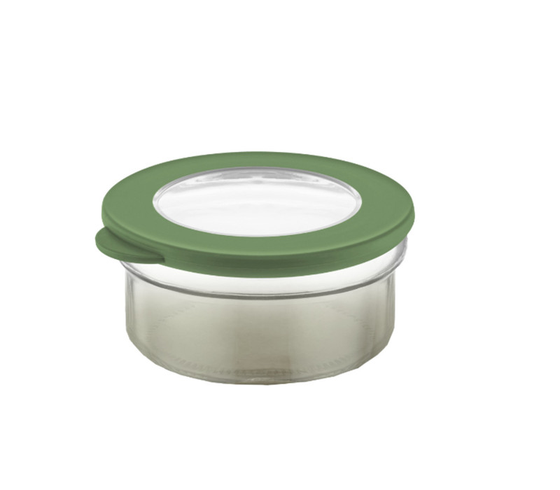 Sklenená dóza okrúhla GREEN Ø12x6 cm 0,415 L Sklenená dóza okrúhla GREEN Ø12x6 cm 0,415 L
