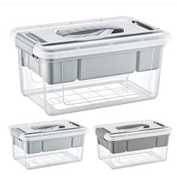 HOBBY LIFE Plastová dóza klipové uzatváranie obdĺžníková organizér 19x29x14 cm 5 L HOBBY LIFE Plastová dóza klipové uzatváranie obdĺžníková organizér 19x29x14 cm 5 L