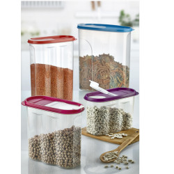 HOBBY LIFE Plastová dóza na sypké potraviny stohovacia s odmerkou 9,5x19,5x17,5 cm 1,7 L HOBBY LIFE Plastová dóza na sypké potraviny stohovacia s odmerkou 9,5x19,5x17,5 cm 1,7 L